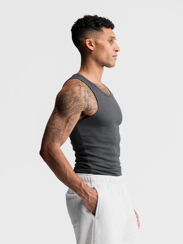 Premium Ultra-Soft Cotton Fitted Tank 3/6