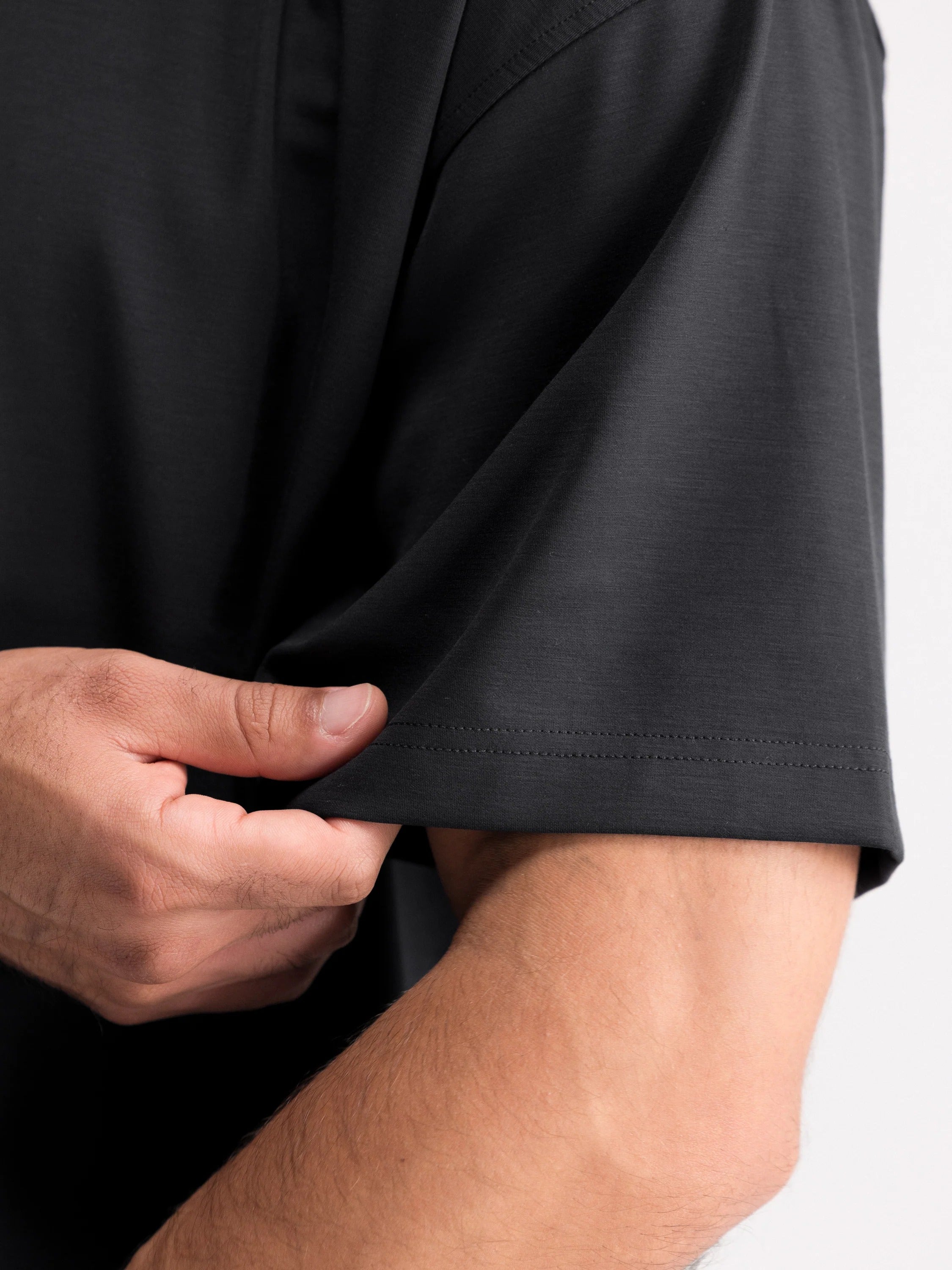 Cropped Oversized Athletic Tee