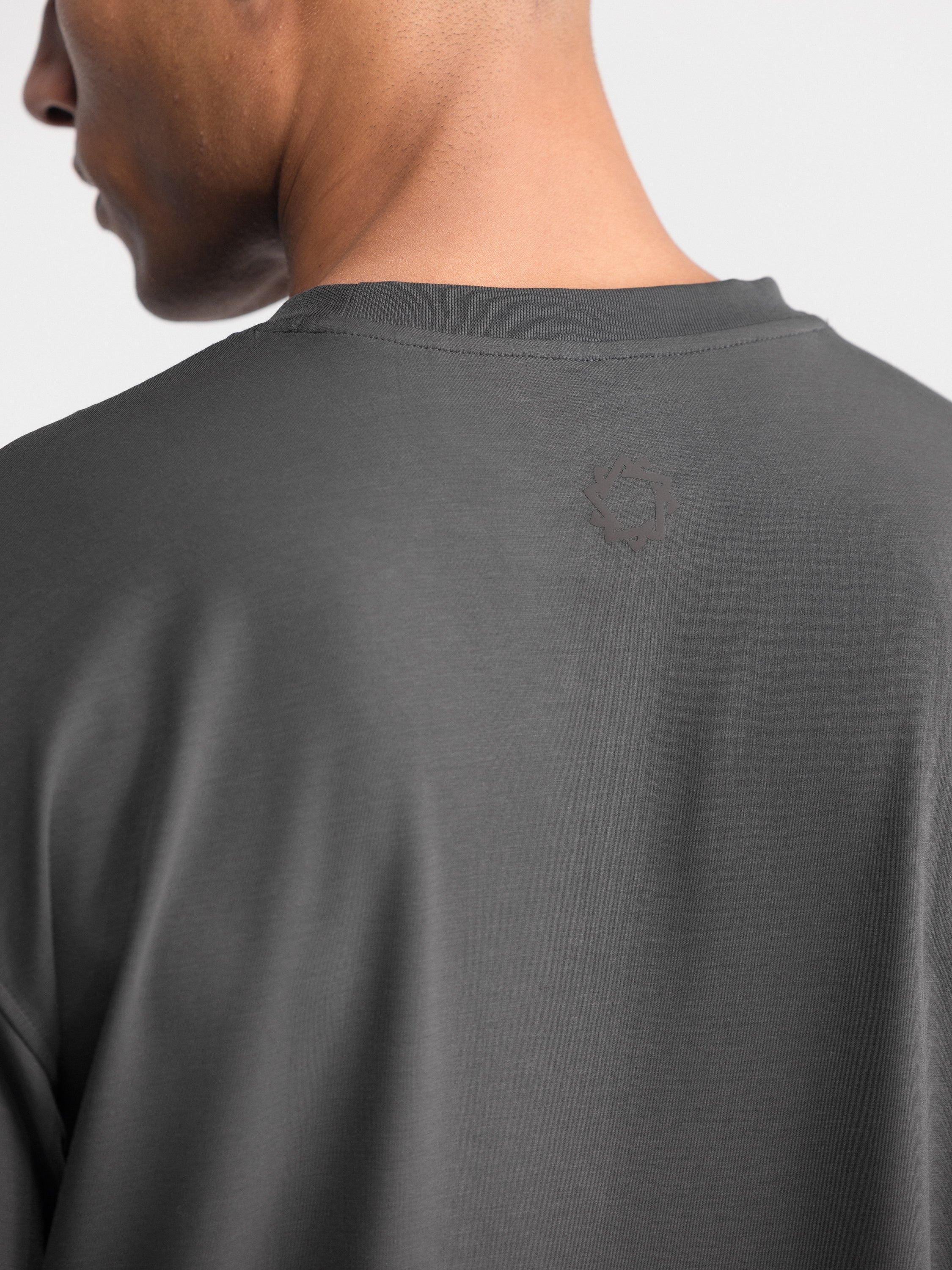 Cropped Oversized Athletic Tee