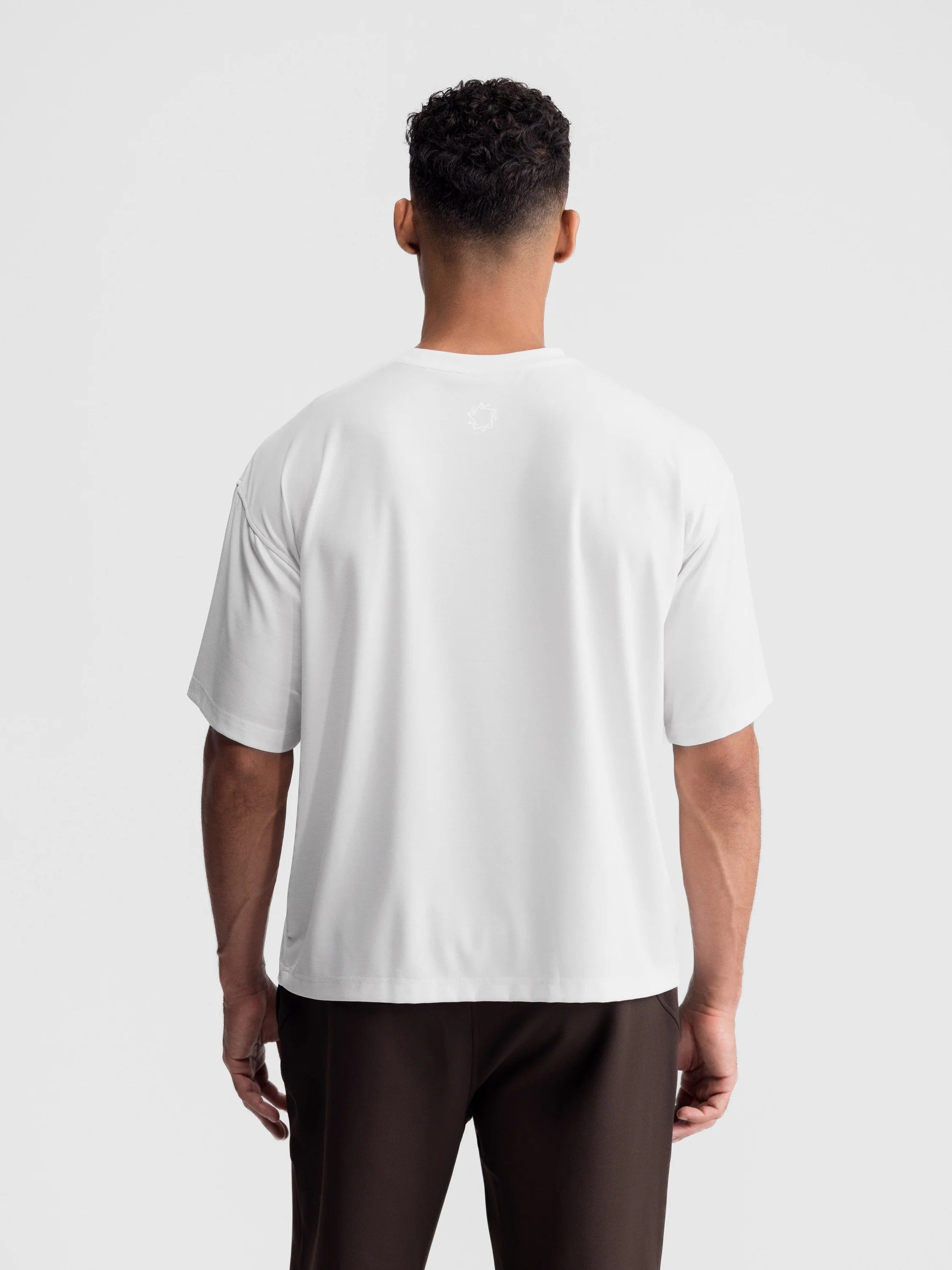 Cropped Oversized Athletic Tee
