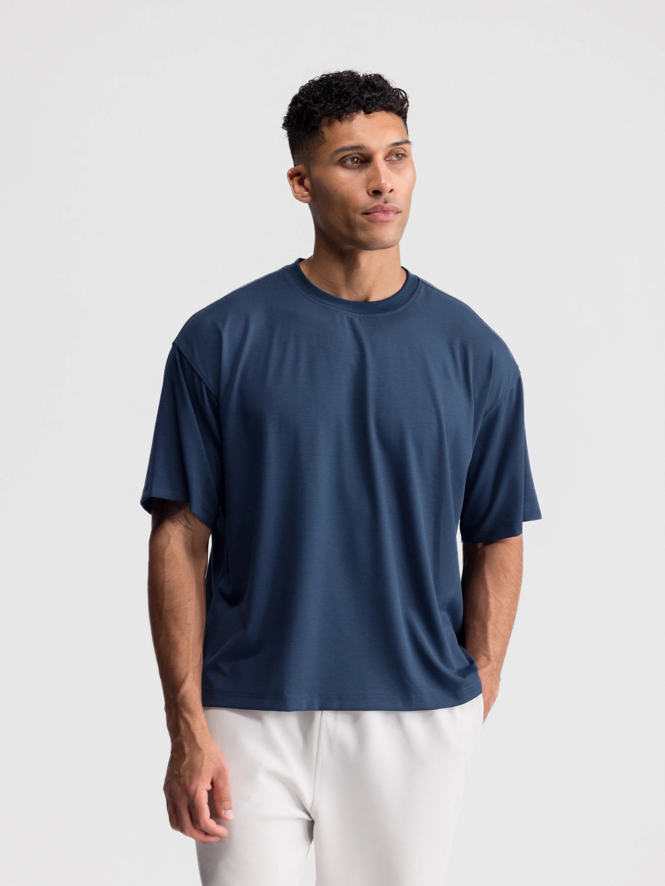 Cropped Oversized Athletic Tee (3-pack)