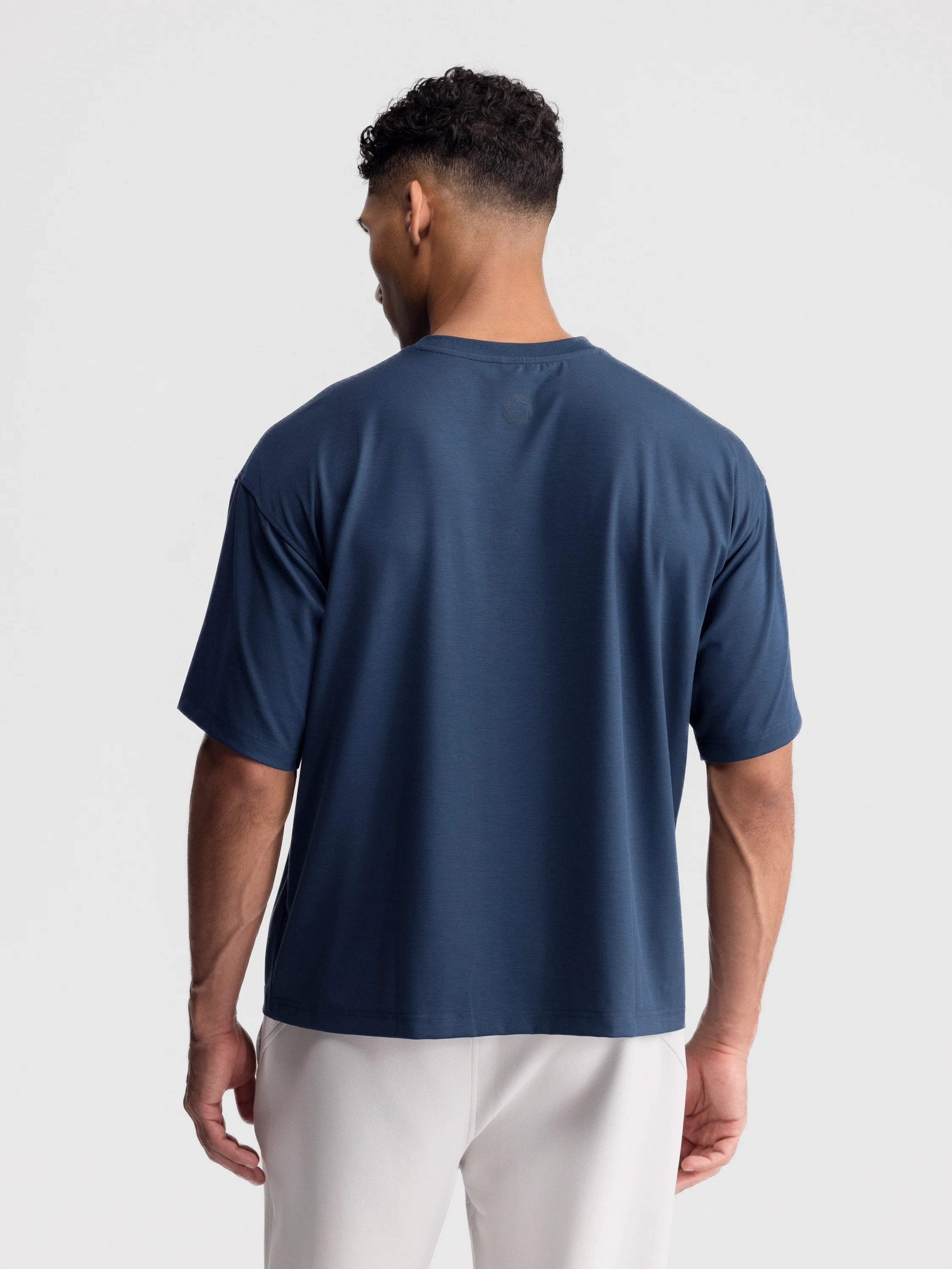 Cropped Oversized Athletic Tee