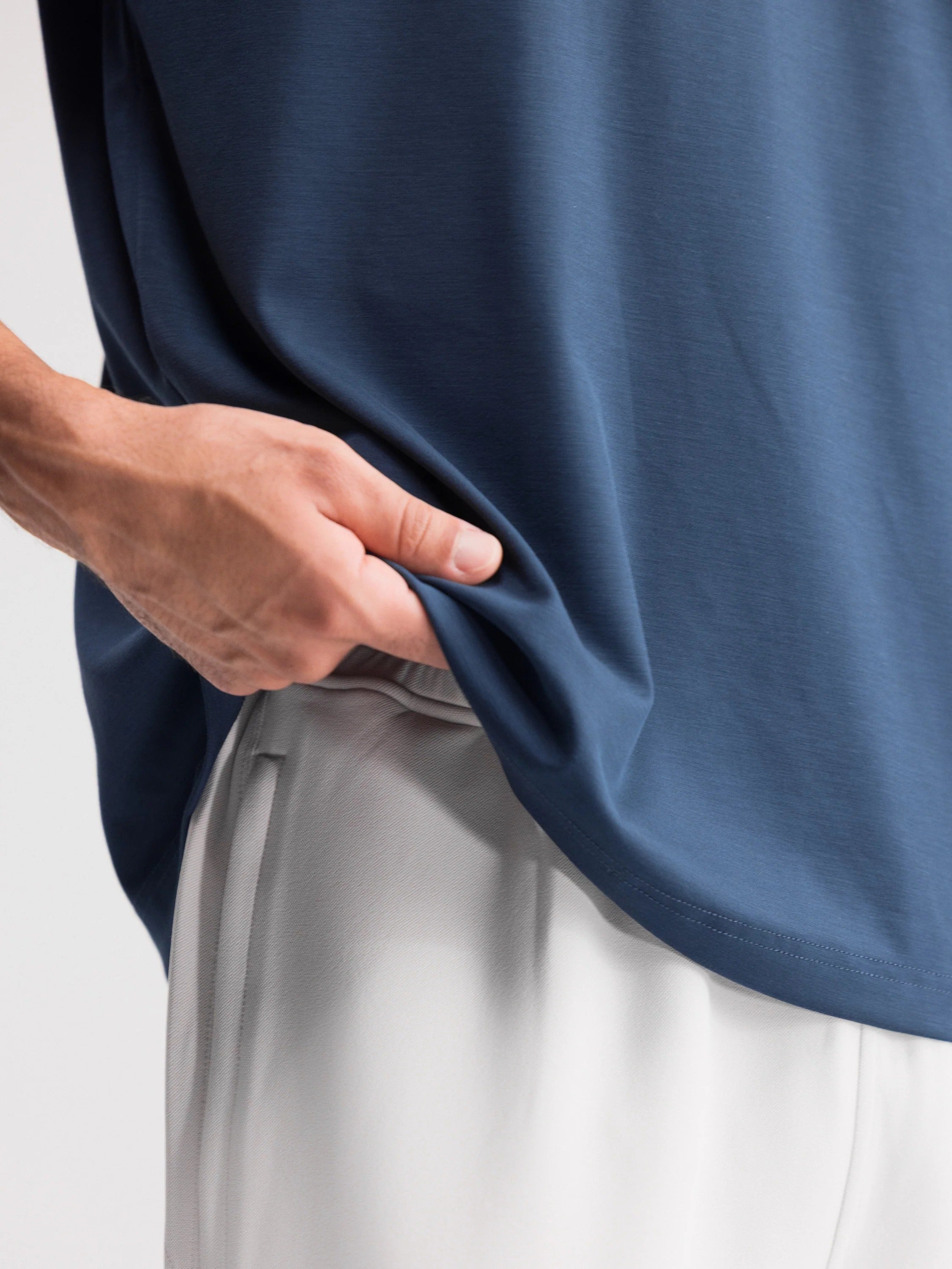 Cropped Oversized Athletic Tee