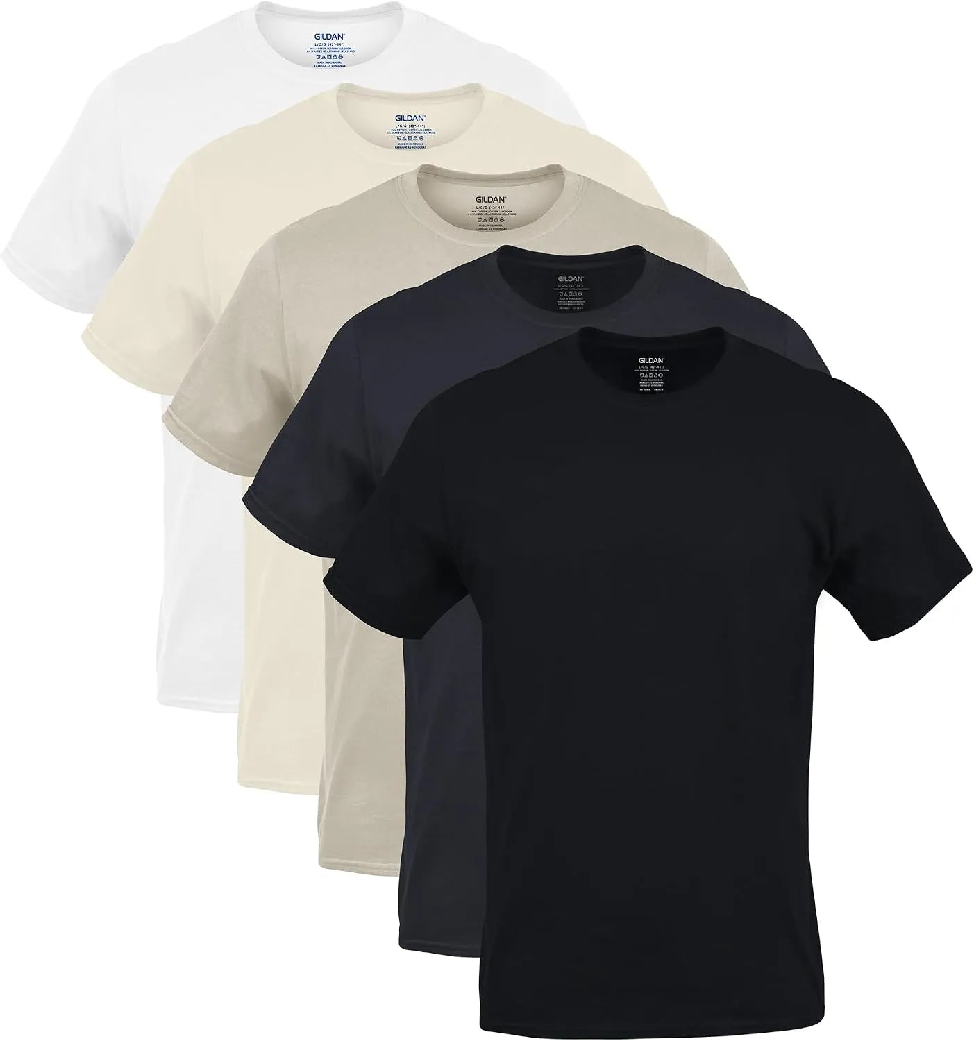Men's Crew T-Shirts, Multipack, Style G1100 (5-pack)