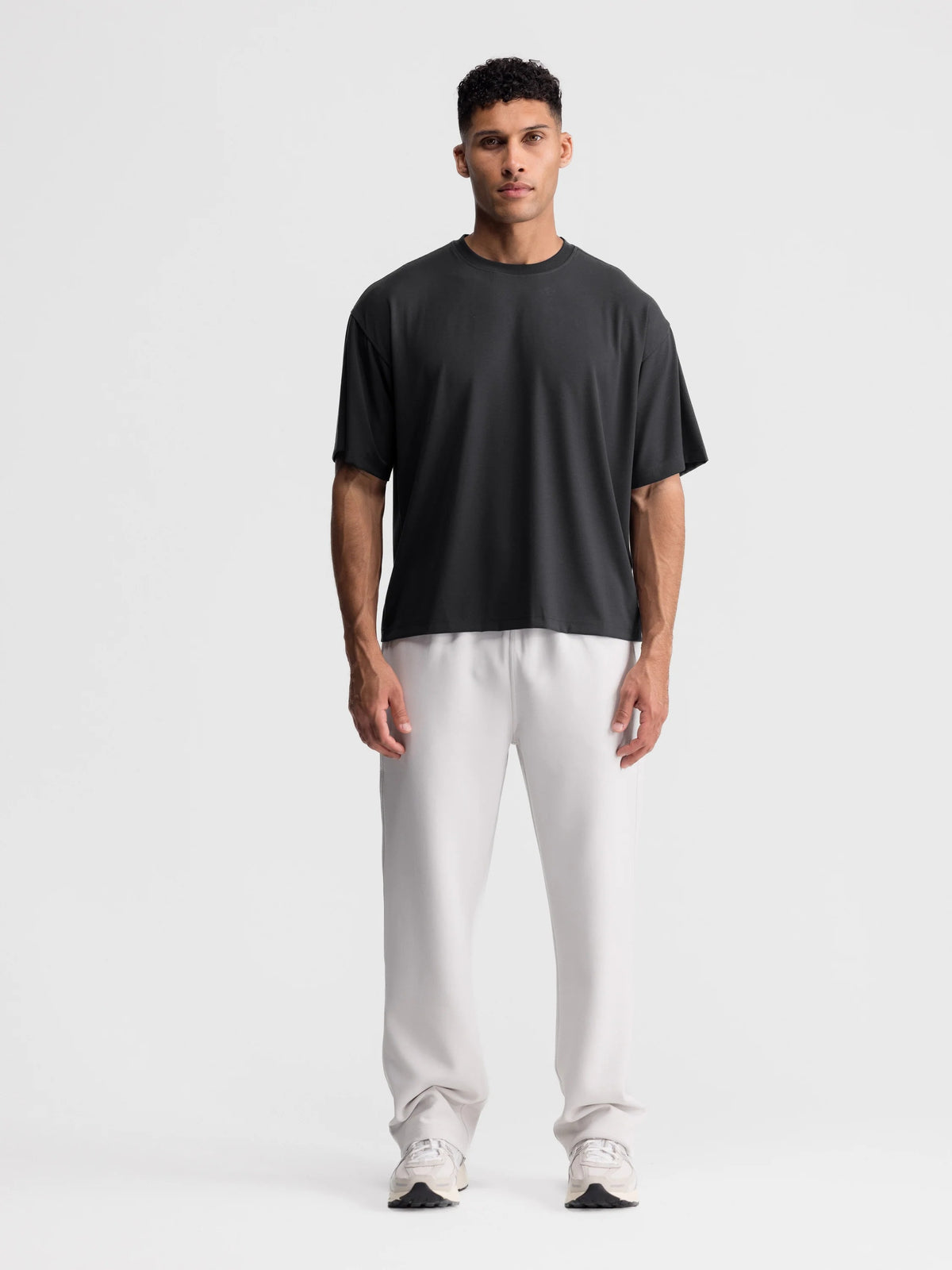 Cropped Oversized Athletic Tee
