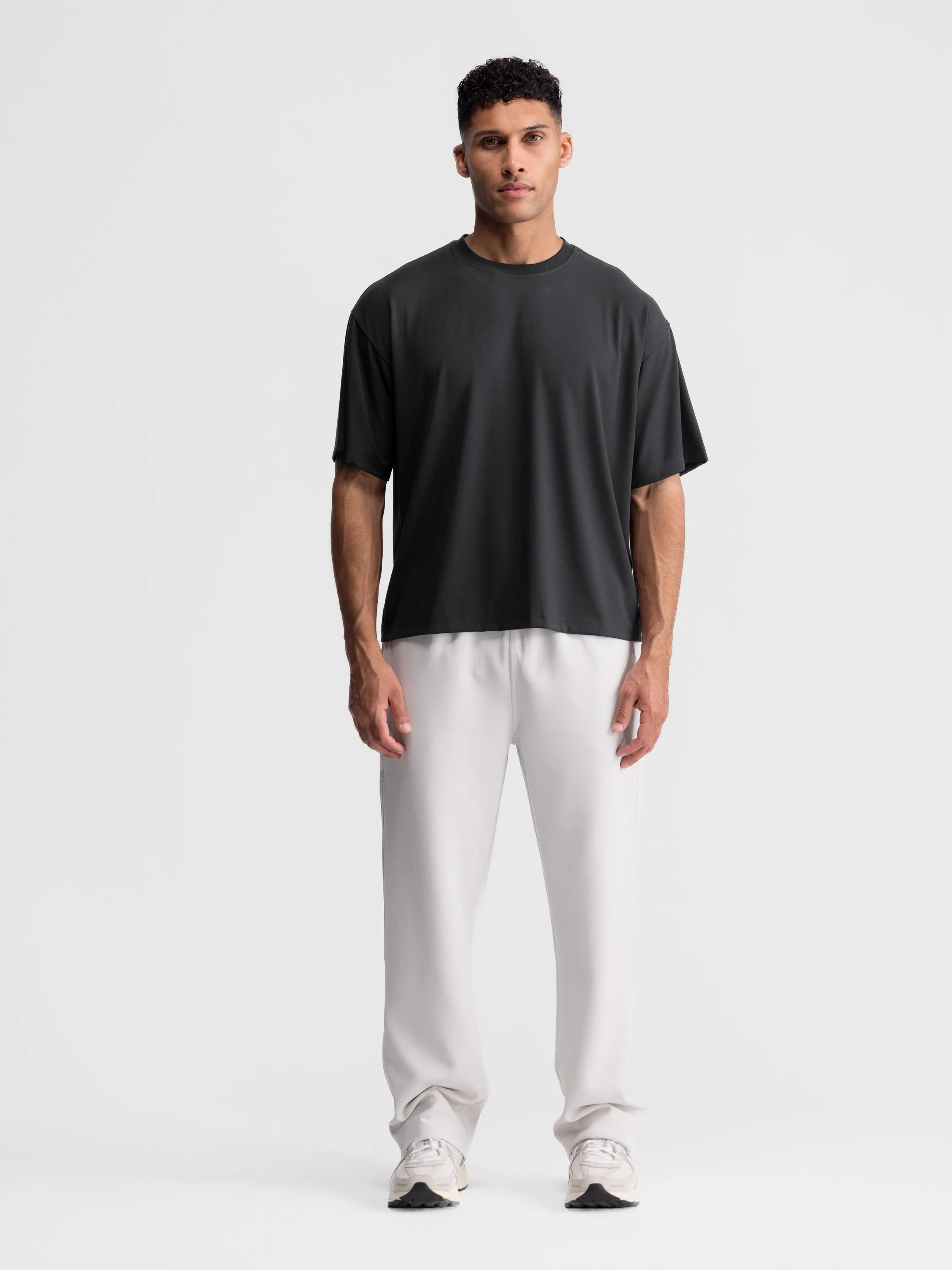 Cropped Oversized Athletic Tee