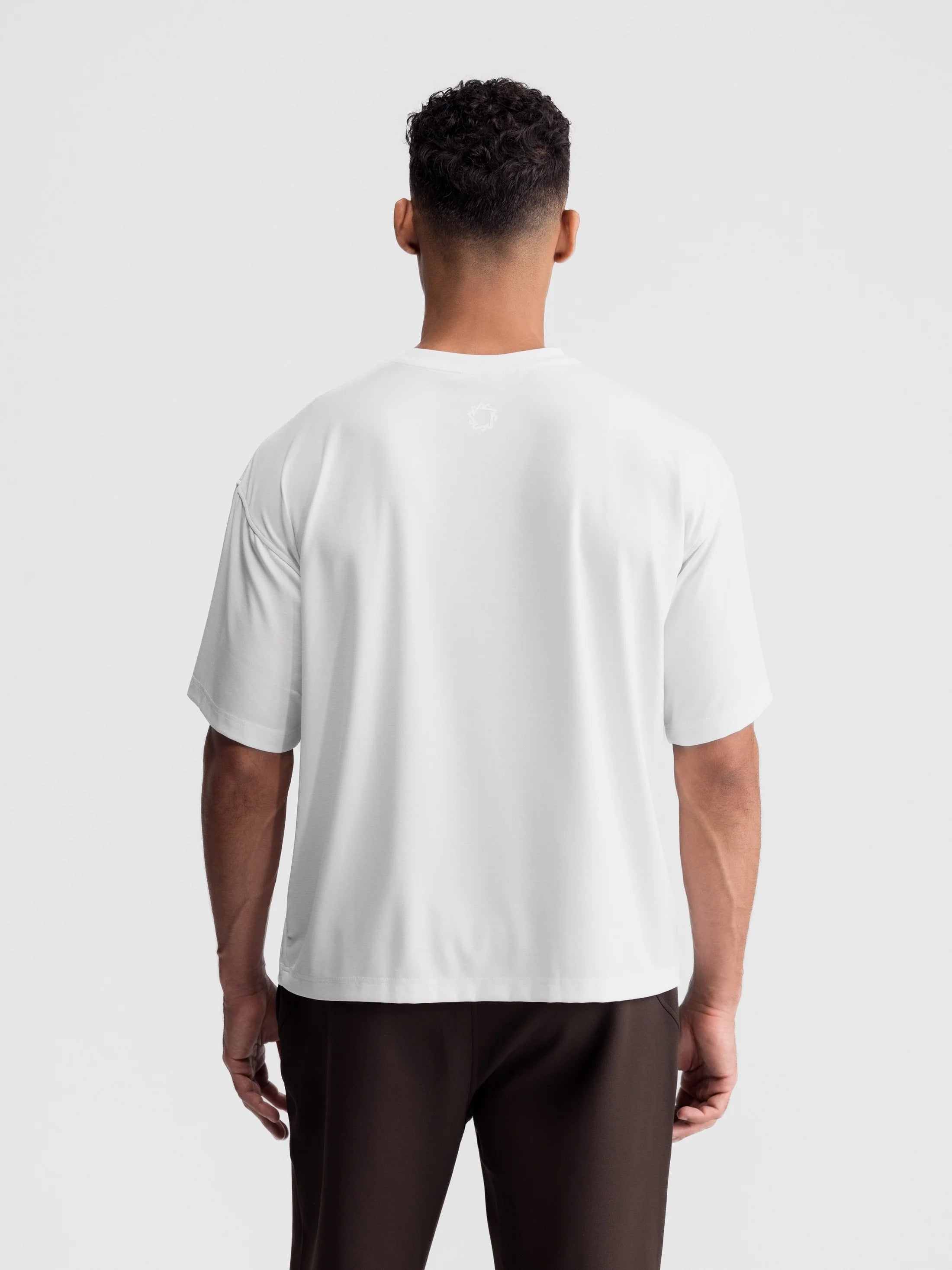 Cropped Oversized Athletic Tee
